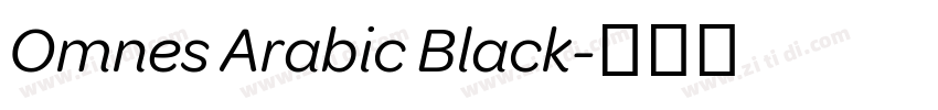 Omnes Arabic Black字体转换